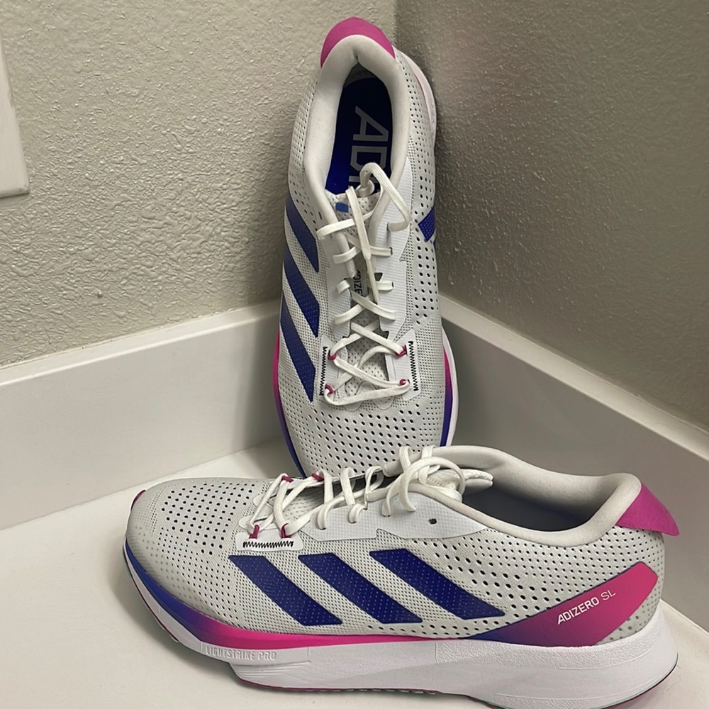 Adizero SL 'White Lucid Blue Fuchsia' Men’s Size 10